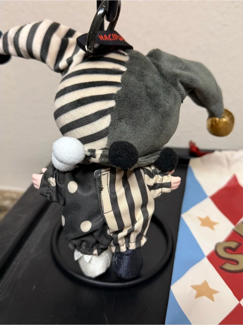 Pop Mart Why So Serious Plush Pendant Silver Mist Clown Hacipupu